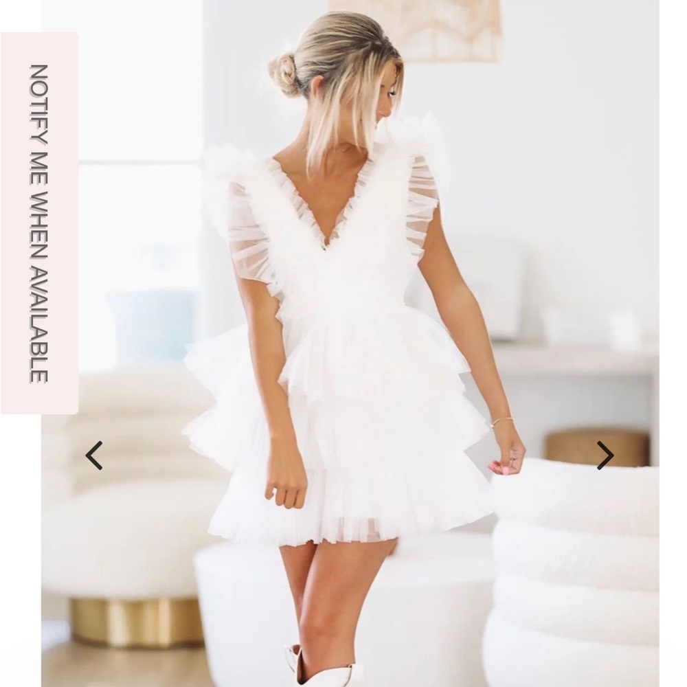 Tulle cocktail mini dress Size L